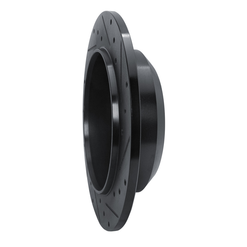 Jeep Wrangler Brake Rotor (1) - Rear Left - R1 Concepts - Drilled & Slotted - Black - `18-`25